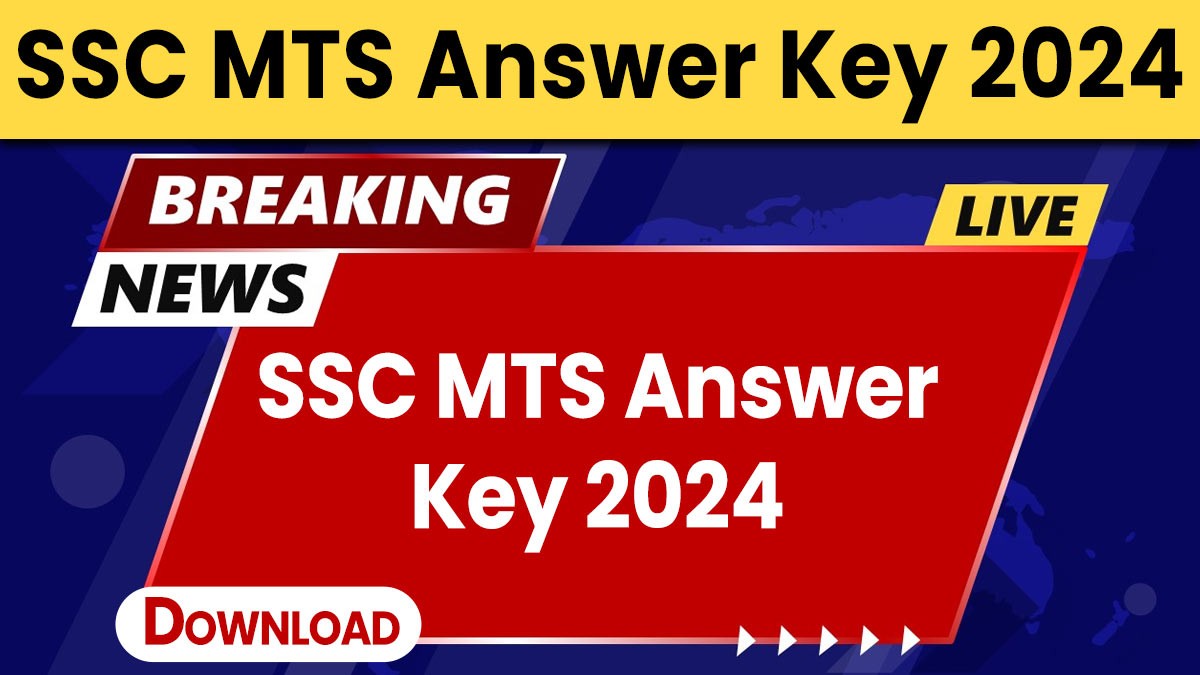 SSC MTS Answer Key 2024