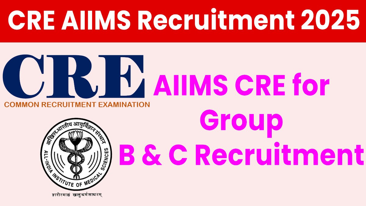 CRE AIIMS Recruitment 2025