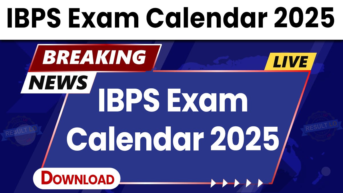 IBPS Exam Calendar 2025