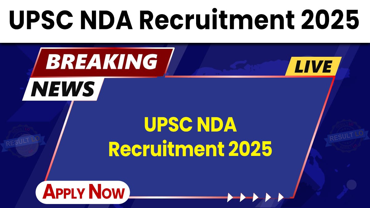 UPSC NDA Recruitment 2025