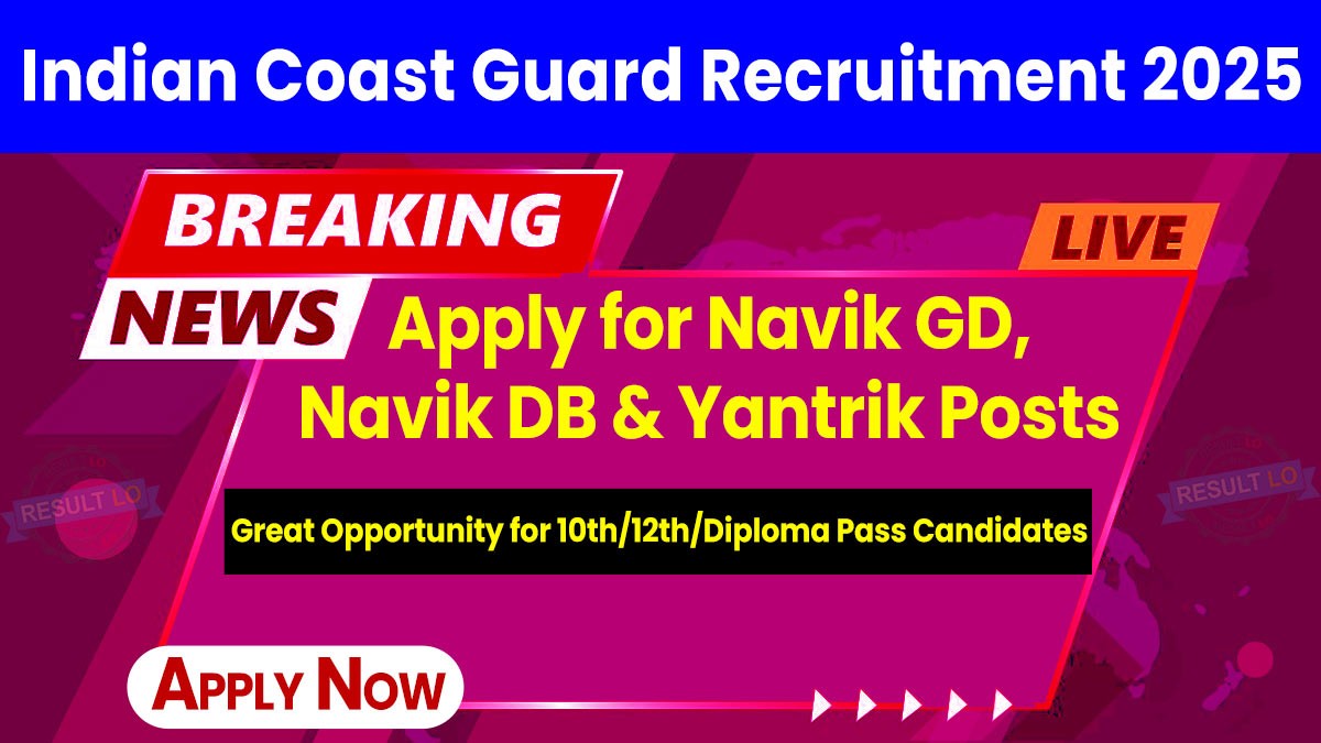 Indian Coast Guard Recruitment 2025