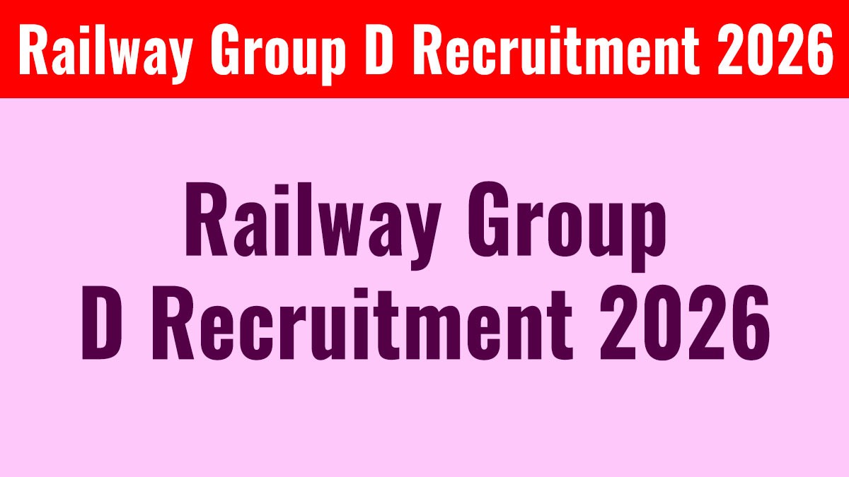 Railway Group D Recruitment 2026