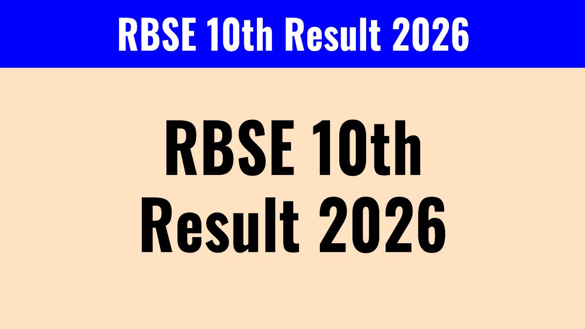 RBSE 10th Result 2026